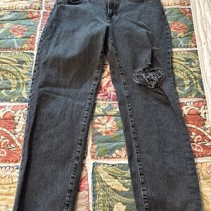 Madewell Women's Straight Leg Jeans in washed out black